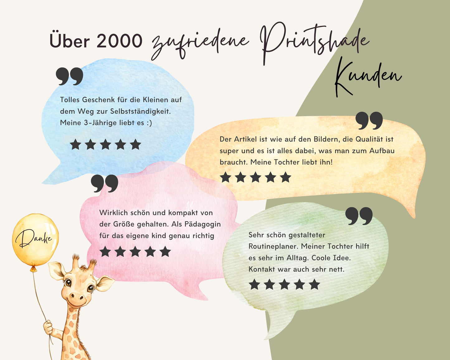 Routineplaner Montessori inkl. Symbolkarten - Design WALDTIERE - Personalisierbar