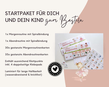 Routineplaner Montessori inkl. Symbolkarten - Design BALLERINA - Personalisierbar