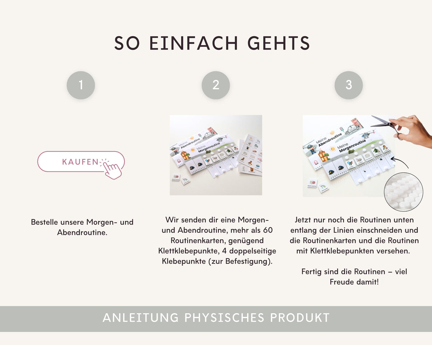 Routineplaner Montessori inkl. Symbolkarten - Design POLIZEI - Personalisierbar
