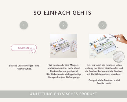 Routineplaner Montessori inkl. Symbolkarten - Design POLIZEI - Personalisierbar