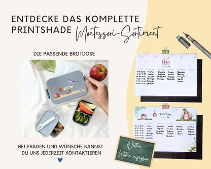 Stundenplan Magnet personalisierbar - Design MEER