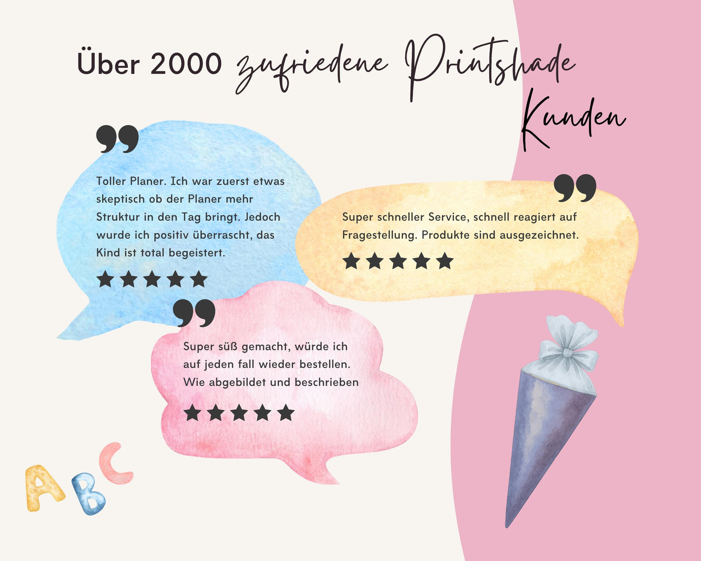 Stundenplan Acryl personalisierbar - Design REGENBOGEN ROSA