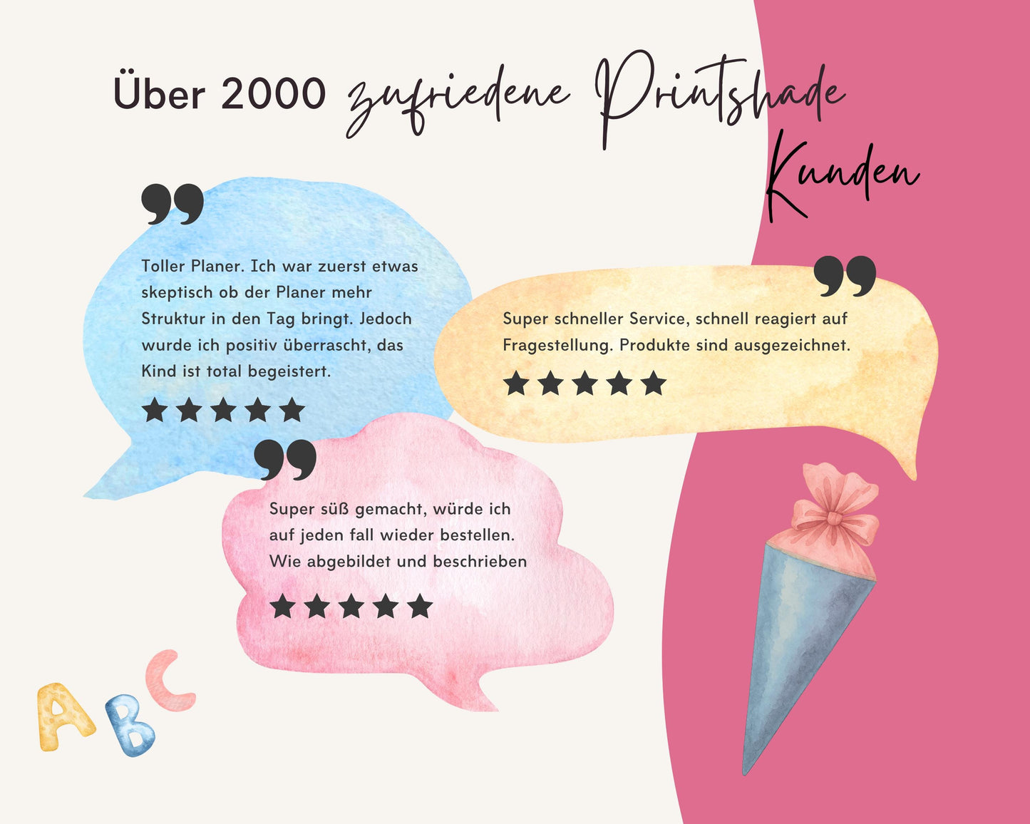 Stundenplan Acryl personalisierbar - Design BLUMEN