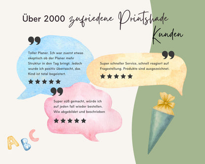 Stundenplan Acryl personalisierbar - Design SAFARI