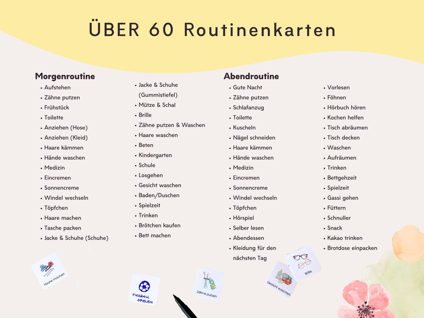 Routineplaner Symbolkarten 