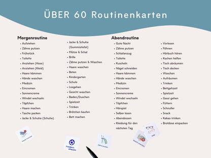 Routineplaner Montessori inkl. Symbolkarten - Design ZUG - Personalisierbar