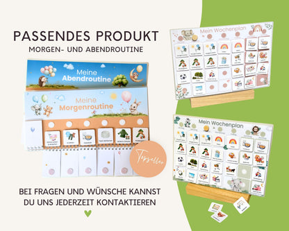 Wochenplaner inkl. Symbolkarten - Design LUFTBALLON - Personalisierbar