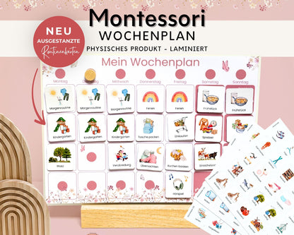 Wochenplaner inkl. Symbolkarten - Design BLUMEN - Personalisierbar