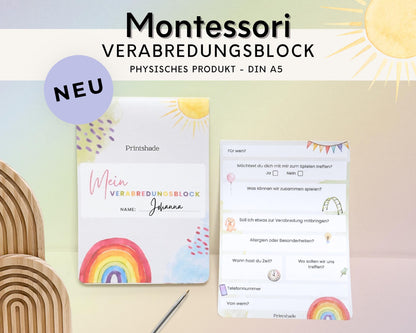 Verabredungsblock Regenbogen
