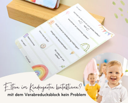 Verabredungsblock Regenbogen
