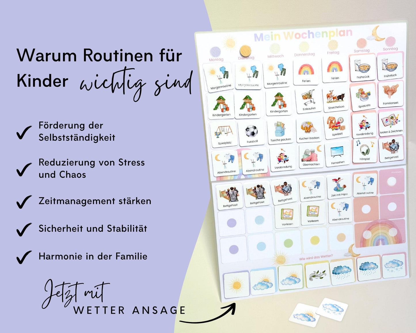 Wochenplaner Verlängerung REGENBOGEN 