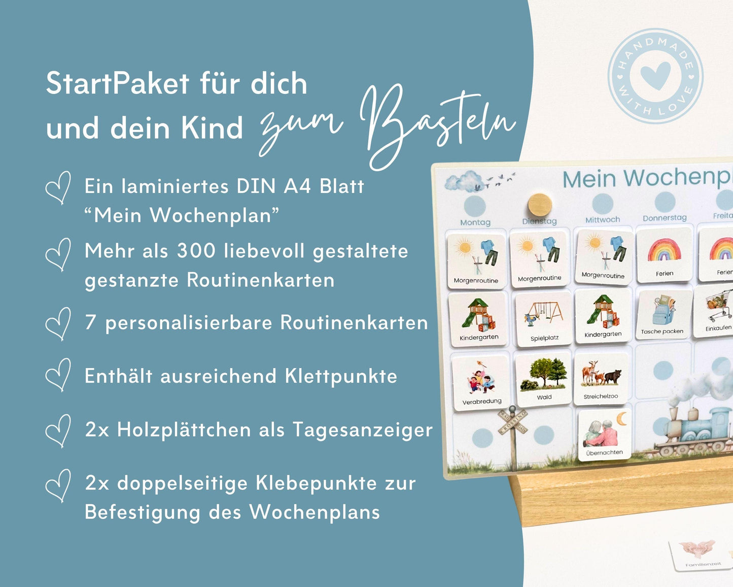 Wochenplaner inkl. Symbolkarten - Design ZUG - Personalisierbar