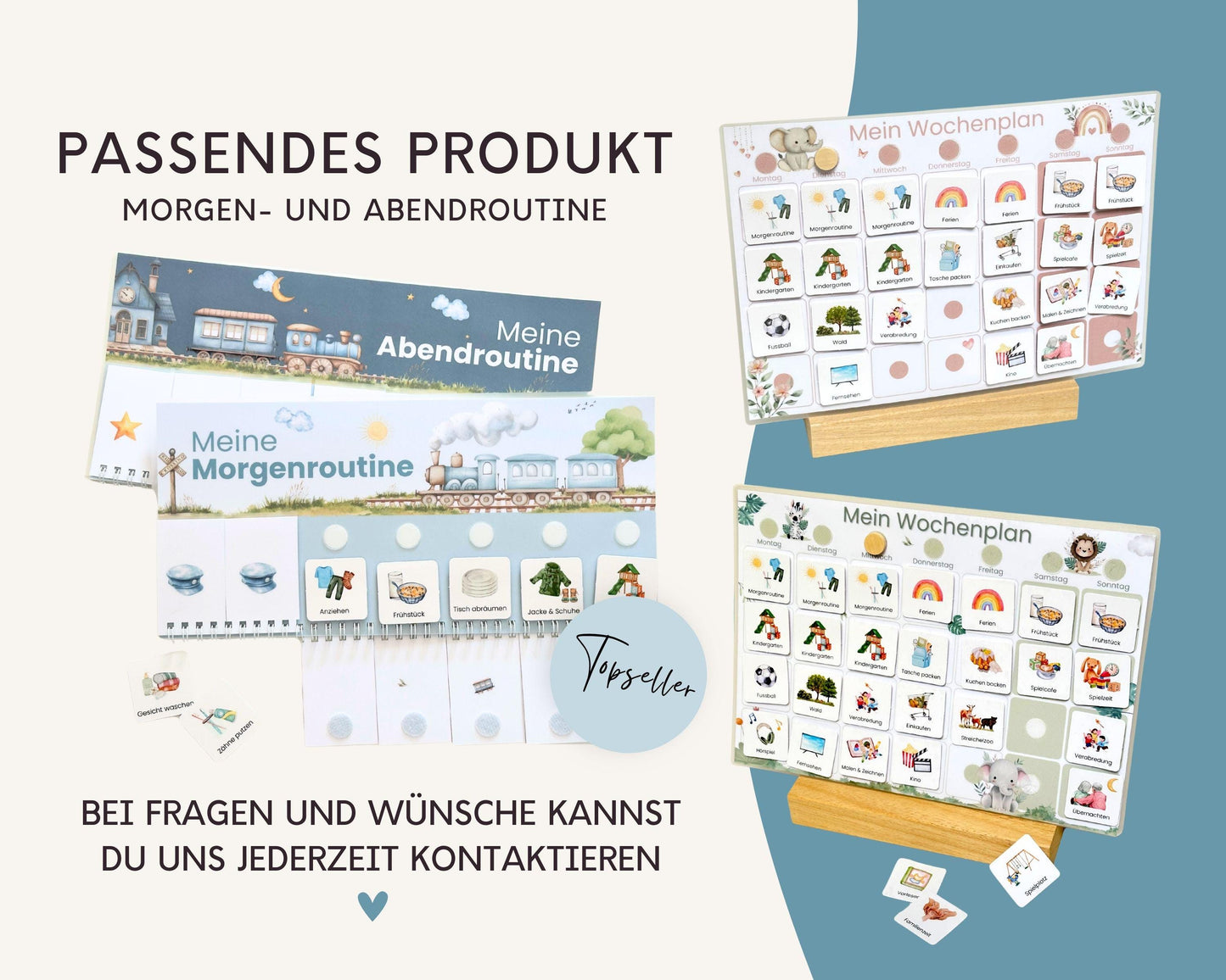 Wochenplaner inkl. Symbolkarten - Design ZUG - Personalisierbar
