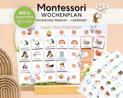 Wochenplaner inkl. Symbolkarten - Design LUFTBALLON - Personalisierbar