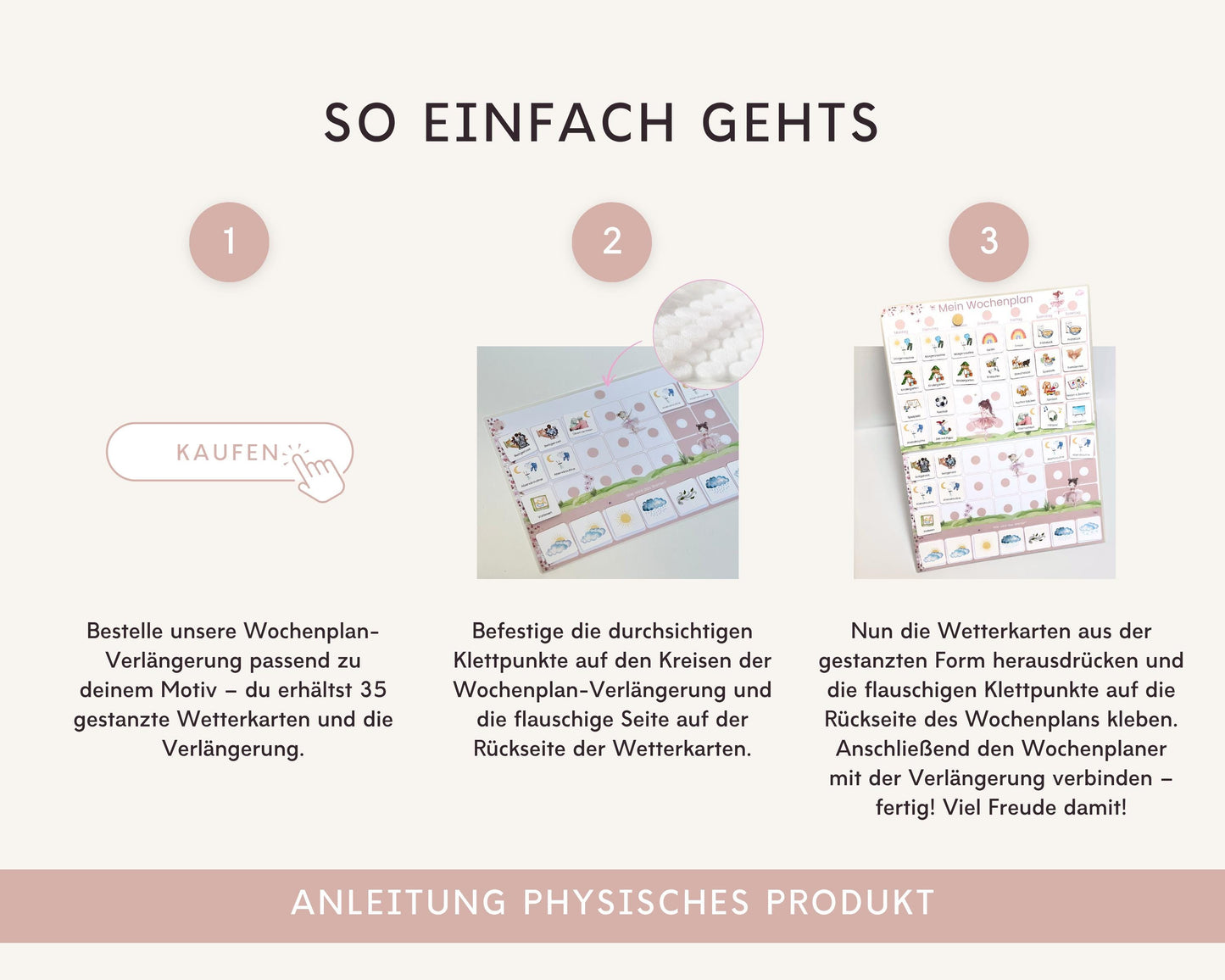 Wochenplaner Verlängerung BALLERINA 