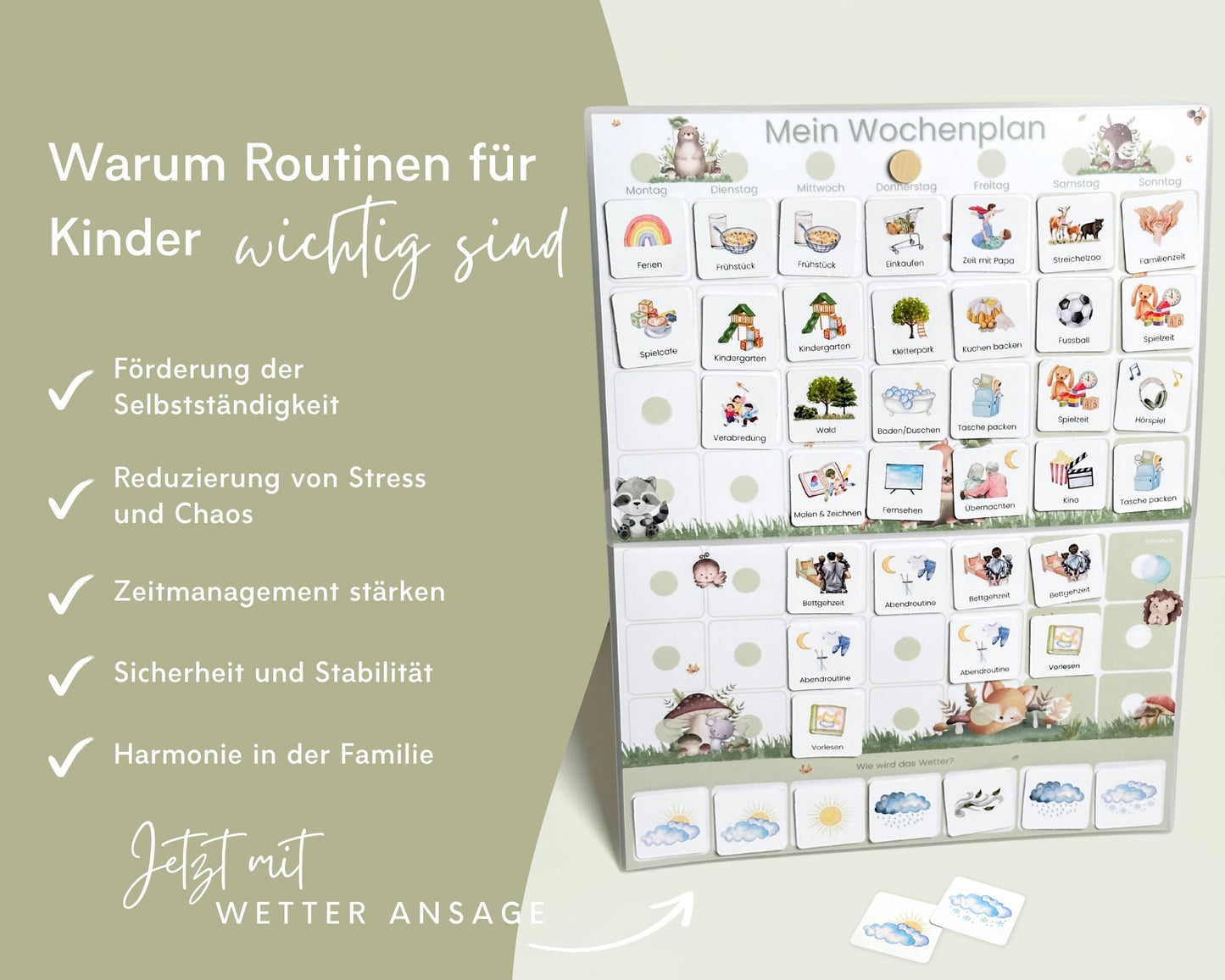 Wochenplan Verlängerung WALDTIERE 