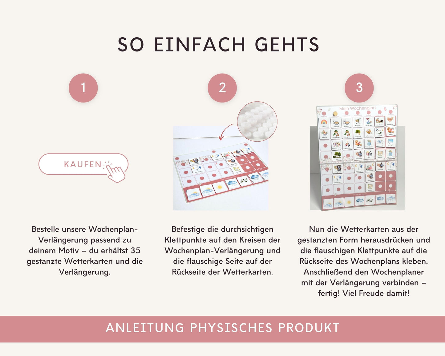 Wochenplan Verlängerung BLUME 