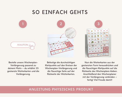 Wochenplan Verlängerung BLUME 