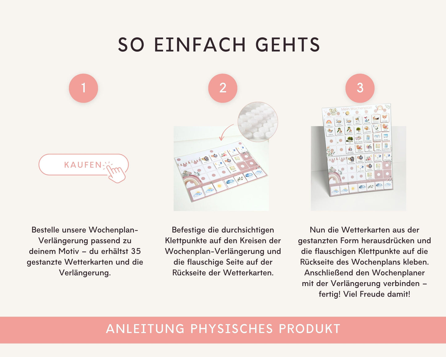 Wochenplan Verlängerung ROSA ELEFANT 