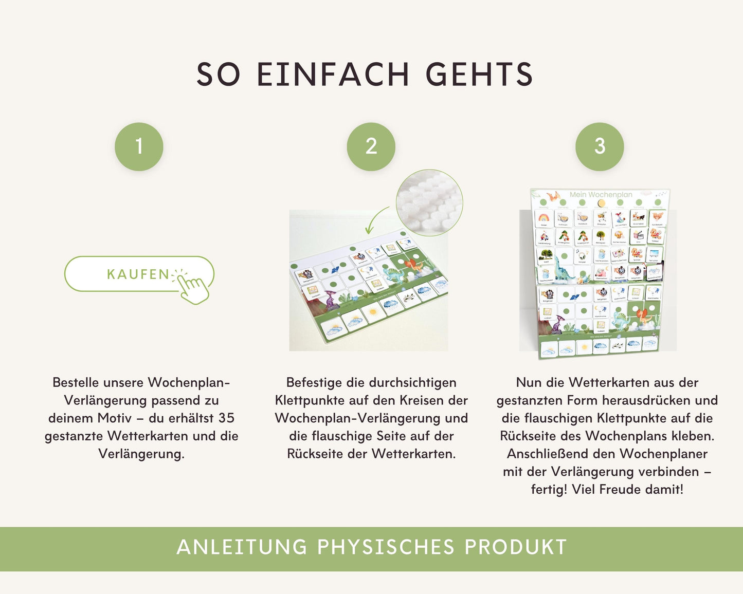 Wochenplan Verlängerung DINOSAURIER 