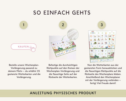 Wochenplan Verlängerung TRAKTOR 