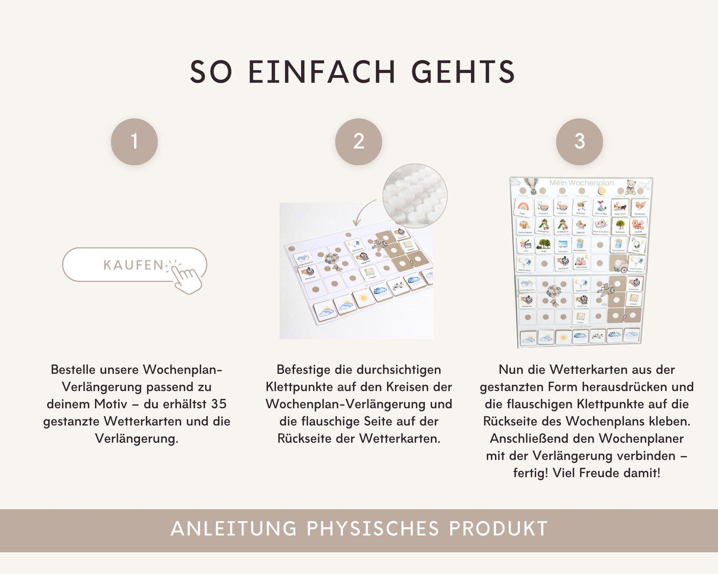 Wochenplan Verlängerung TEDDYBÄR 