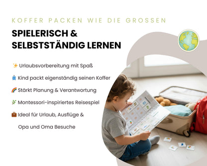Packe mein Koffer BEIGE inkl. Karten