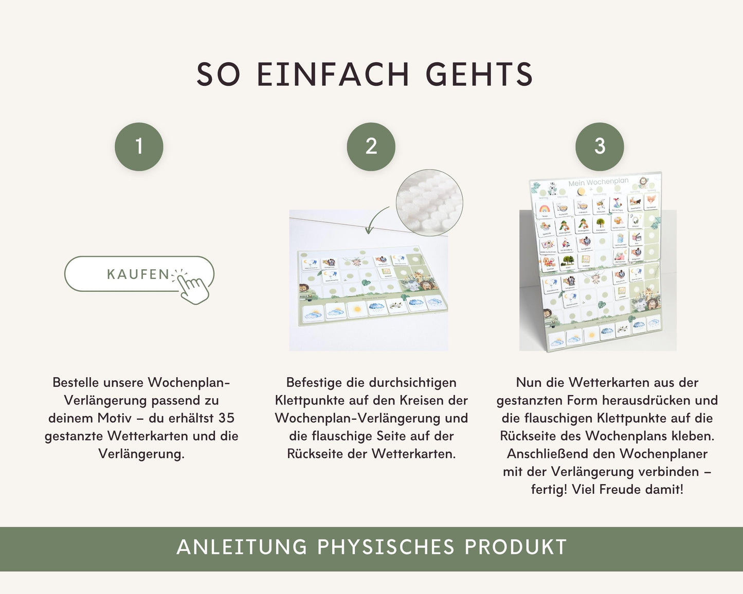 Wochenplan Verlängerung SAFARI 