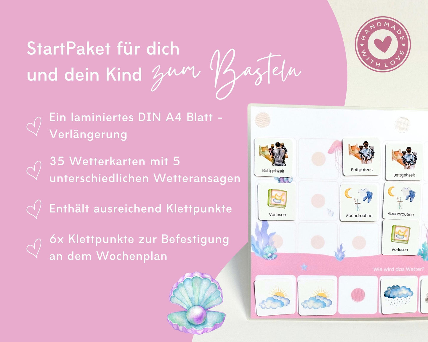 Wochenplan Verlängerung MEERJUNGFRAU ROSA 