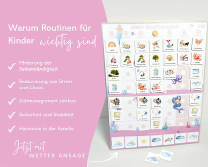 Wochenplan Verlängerung MEERJUNGFRAU ROSA 