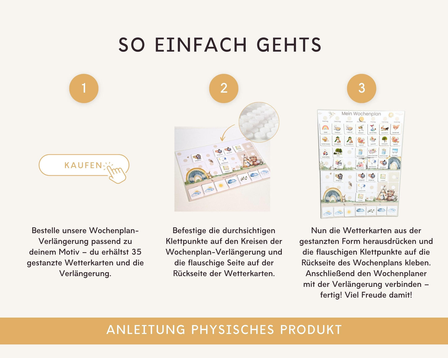 Wochenplan Verlängerung BOHO 