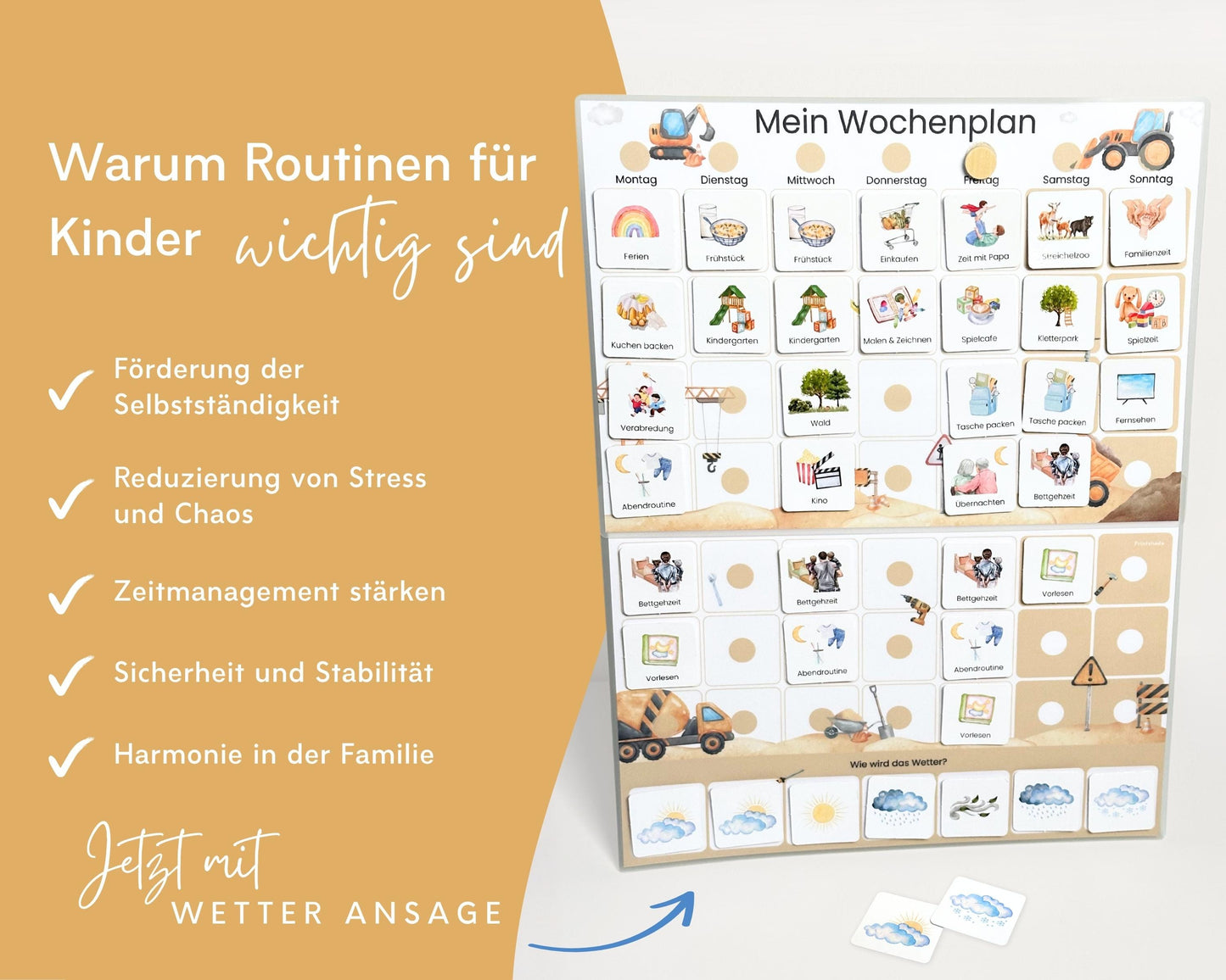 Wochenplan Verlängerung BAGGER 