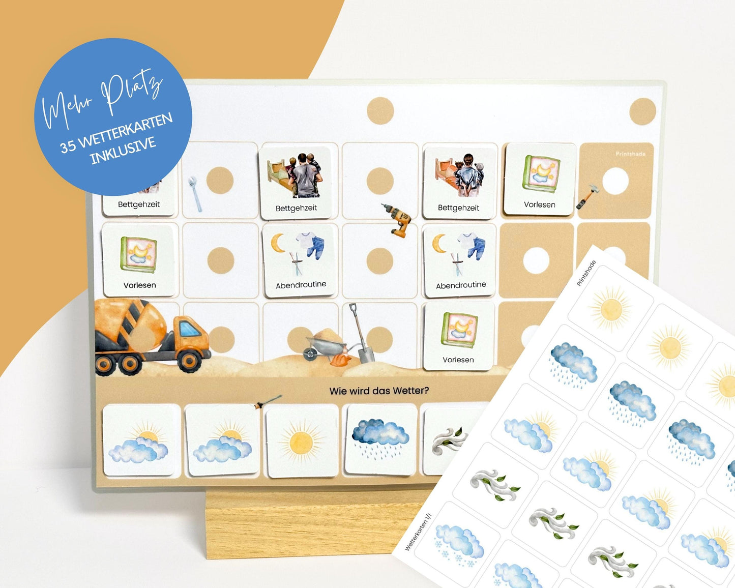 Wochenplan Verlängerung BAGGER 