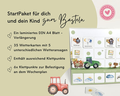 Wochenplan Verlängerung TRAKTOR 