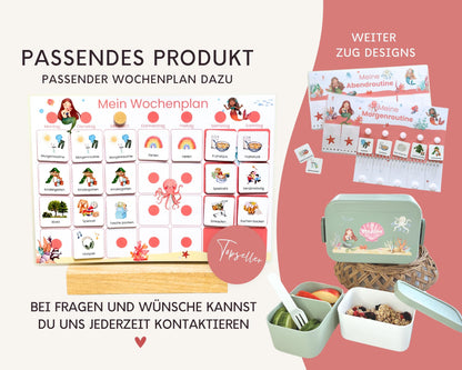 Wochenplan Verlängerung MEERJUNGFRAU ROT 