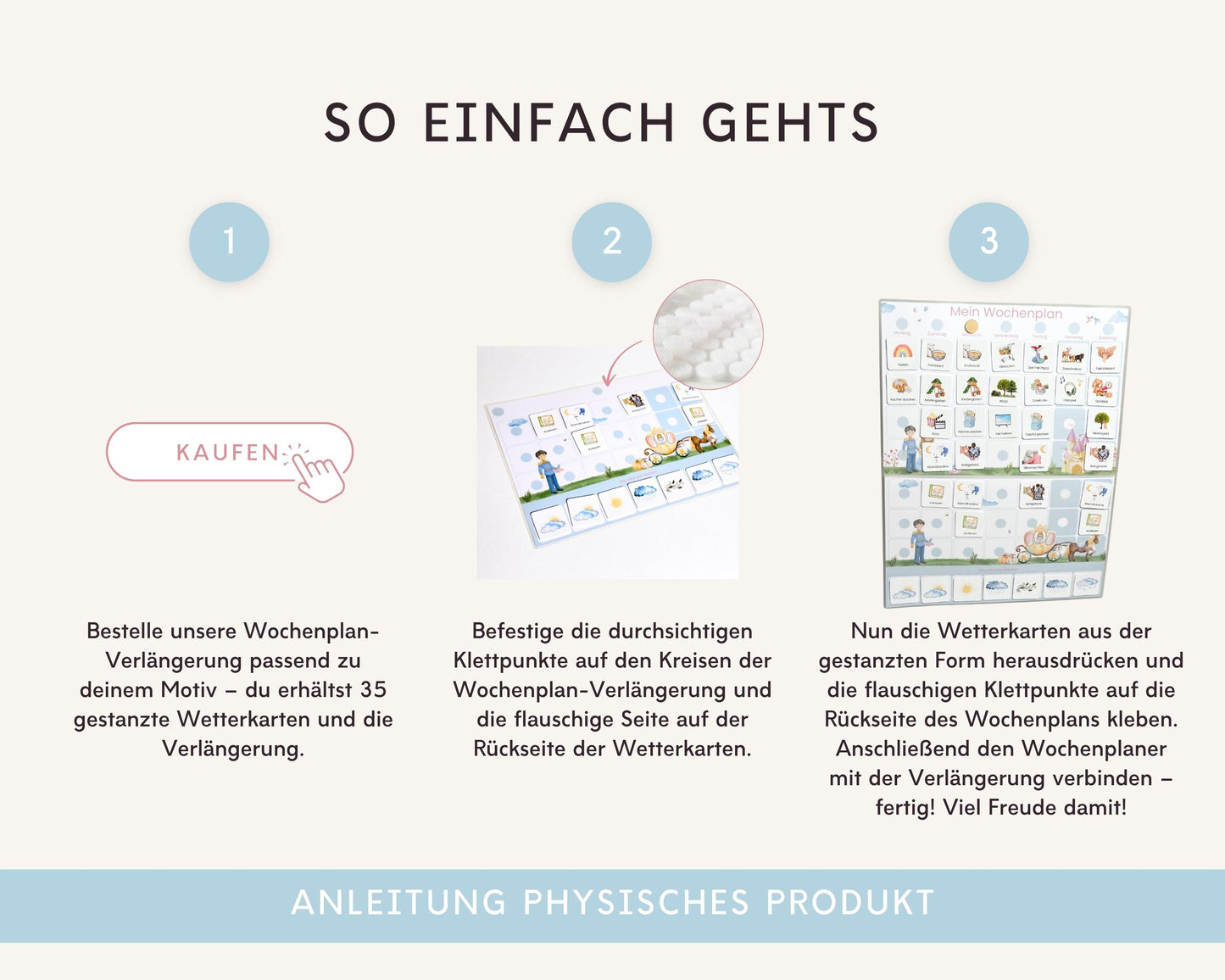 Wochenplan Verlängerung CINDERELLA 