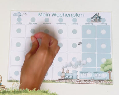 Wochenplaner inkl. Symbolkarten - Design ZUG - Personalisierbar