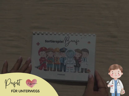 Montessori Berufe Sortierspiel Lernspiel
