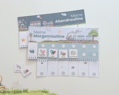 Routineplaner Montessori inkl. Symbolkarten - Design ZUG - Personalisierbar