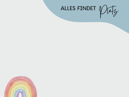 Erinnerungsbox personalisiert Regenbogen Bunt