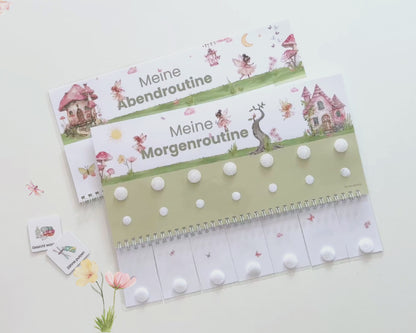 Routineplaner Montessori inkl. Symbolkarten - Design FEEN - Personalisierbar