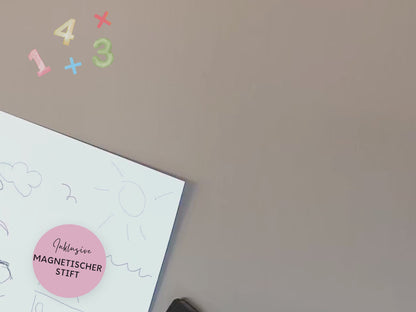 Stundenplan Magnet personalisierbar - Design BLUMEN ROSA