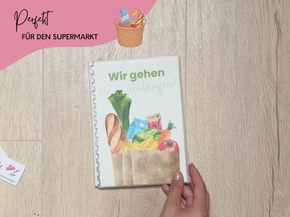 Einkaufsliste inkl. Symbolkarten - Design WOCHENMARKT - Personalisierbar