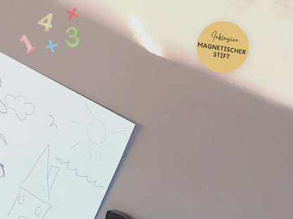 Stundenplan Magnet personalisierbar - Design REGENBOGEN BLAU