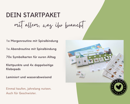 Routineplaner DINOSAURIER inkl. Symbolkarten