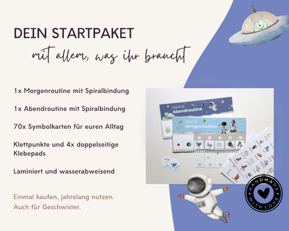 Routineplaner ASTRONAUT inkl. Symbolkarten