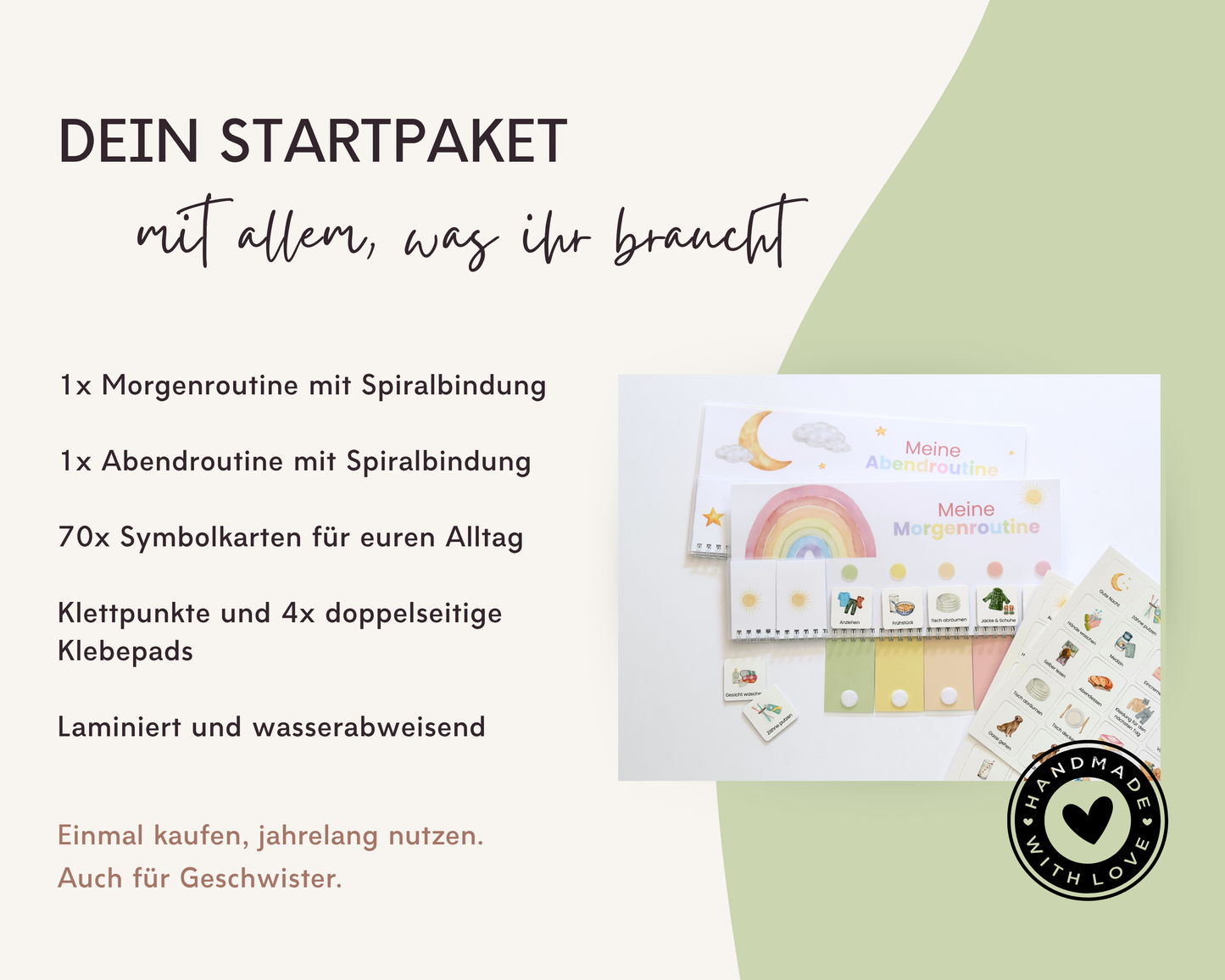 Routineplaner REGENBOGEN inkl. Symbolkarten
